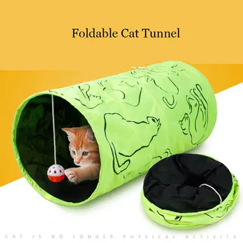 Pet Cat Tunnel Foldable Printed Green Cute Kitten Tunnel Toys with Fun Ball Interactive Toy
Pet Cat Tunnel Foldable Printed Green Cute Kitten Tunnel Toys with Fun Ball Interactive Toy