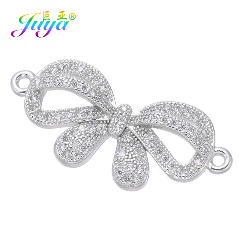 Juya DIY Bracelet Components Supplies Micro Pave Zircon Bowknot Connectors Accessories For Fashion Needlework Jewelry Making
Juya DIY Bracelet Components Supplies Micro Pave Zircon Bowknot Connectors Accessories For Fashion Needlework Jewelry Making