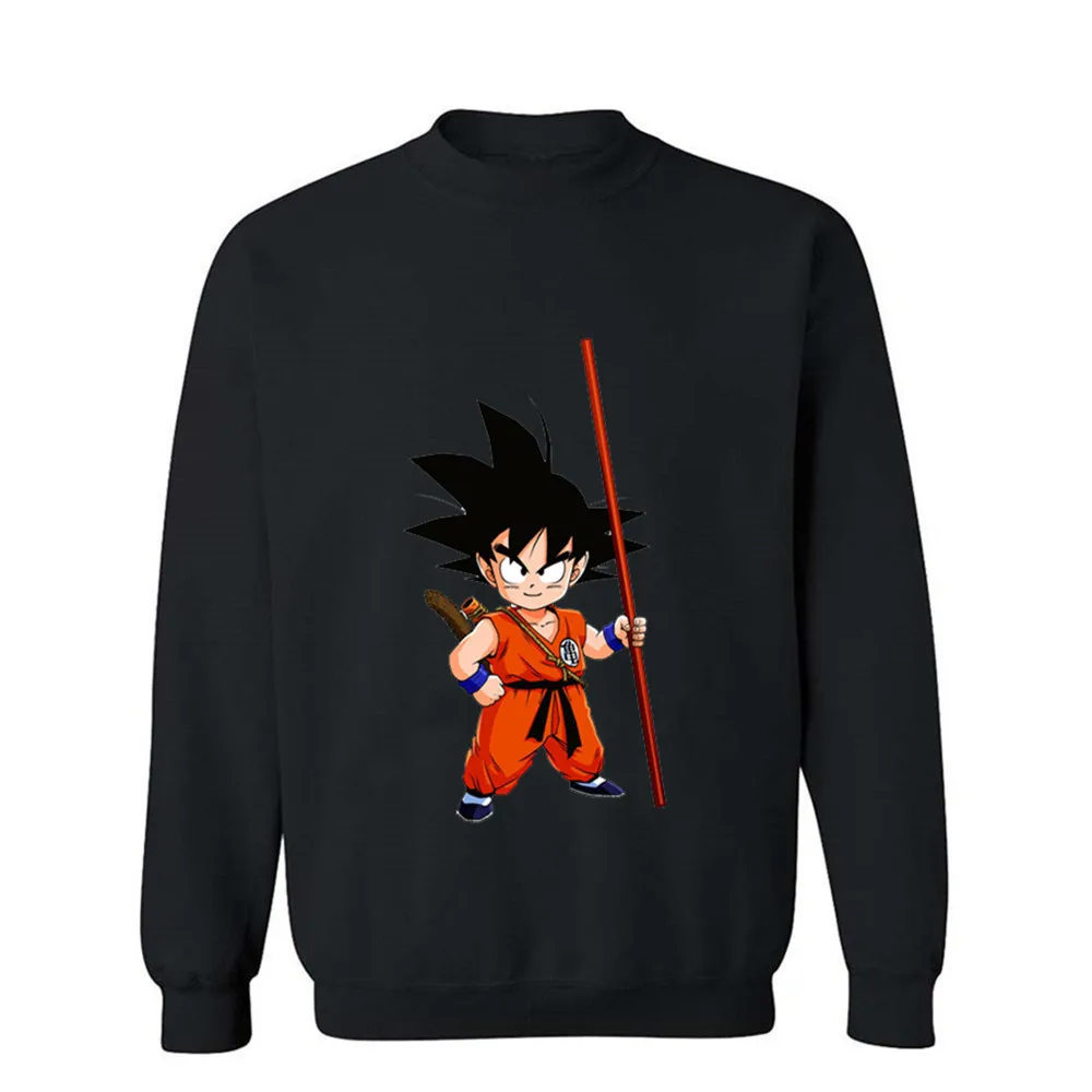 

Men's Football Shirt Off White Gym Couture Hip Hop 100% Cotton Print Hoodie Men Son Goku Sudadera Hombre dragon ball