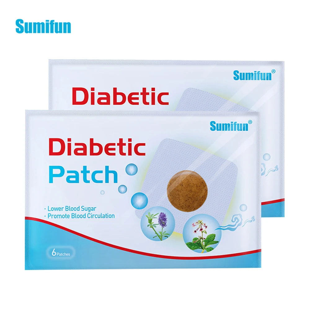 

12pcs=2bags Diabetic Treatment Sticker Herbal Extract Lower Blood Glucose Patch Sugar Balance Diabetes Plaster Health Care D1788