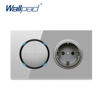 Wallpad 4 Gang 2 Way With EU German Wall Power Socket Outlet Crystal Glass Panel 16A Grounded With Child Protective Lock
Wallpad 4 Gang 2 Way With EU German Wall Power Socket Outlet Crystal Glass Panel 16A Grounded With Child Protective Lock
