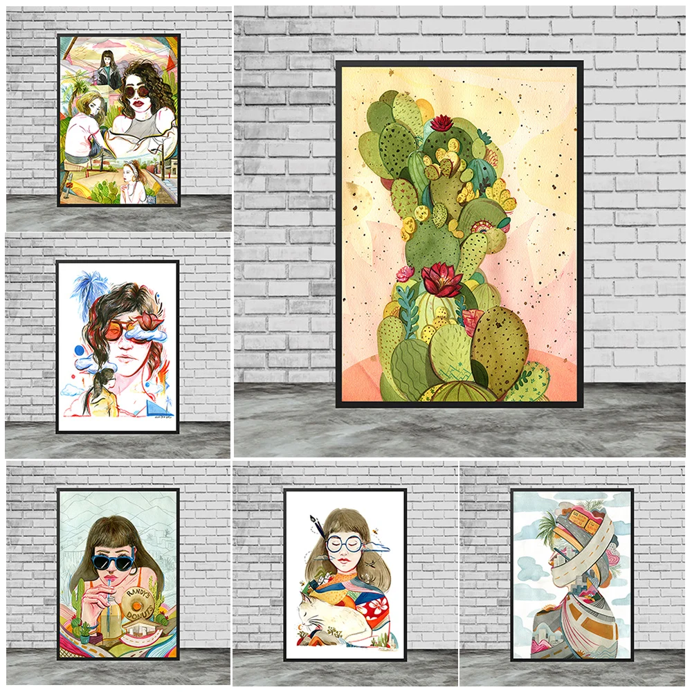 Modern Girl Daily Fantasy Guide Wall Art Canvas Painting Decorative Poster Woman Lucid Dream Poster And Print For Living Room
Modern Girl Daily Fantasy Guide Wall Art Canvas Painting Decorative Poster Woman Lucid Dream Poster And Print For Living Room