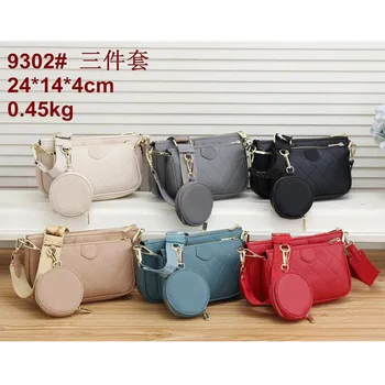 Logo Free Shipping New Fashion Ladies All-Match Diamond Wide Shoulder Strap Messenger Bag Single Shoulder Bag Three-Piece Set 
Logo Free Shipping New Fashion Ladies All-Match Diamond Wide Shoulder Strap Messenger Bag Single Shoulder Bag Three-Piece Set