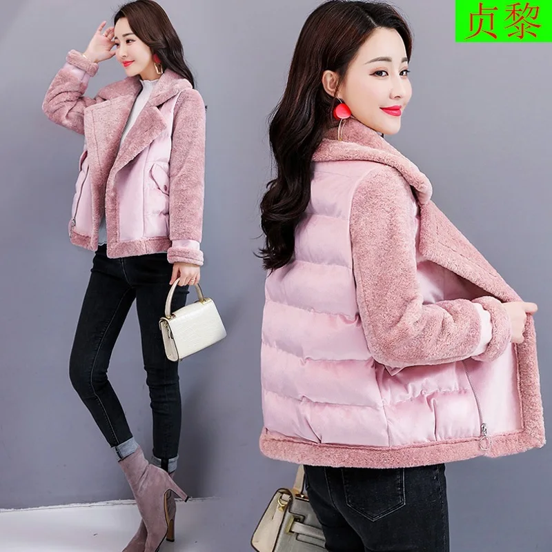 Lambs Wool Coat Women's Short 2018 Winter New Style Korean-style Versatile Slim Fit Thick plus Velvet Joint Small Cotton Coat Fa
Lambs Wool Coat Women's Short 2018 Winter New Style Korean-style Versatile Slim Fit Thick plus Velvet Joint Small Cotton Coat Fa
