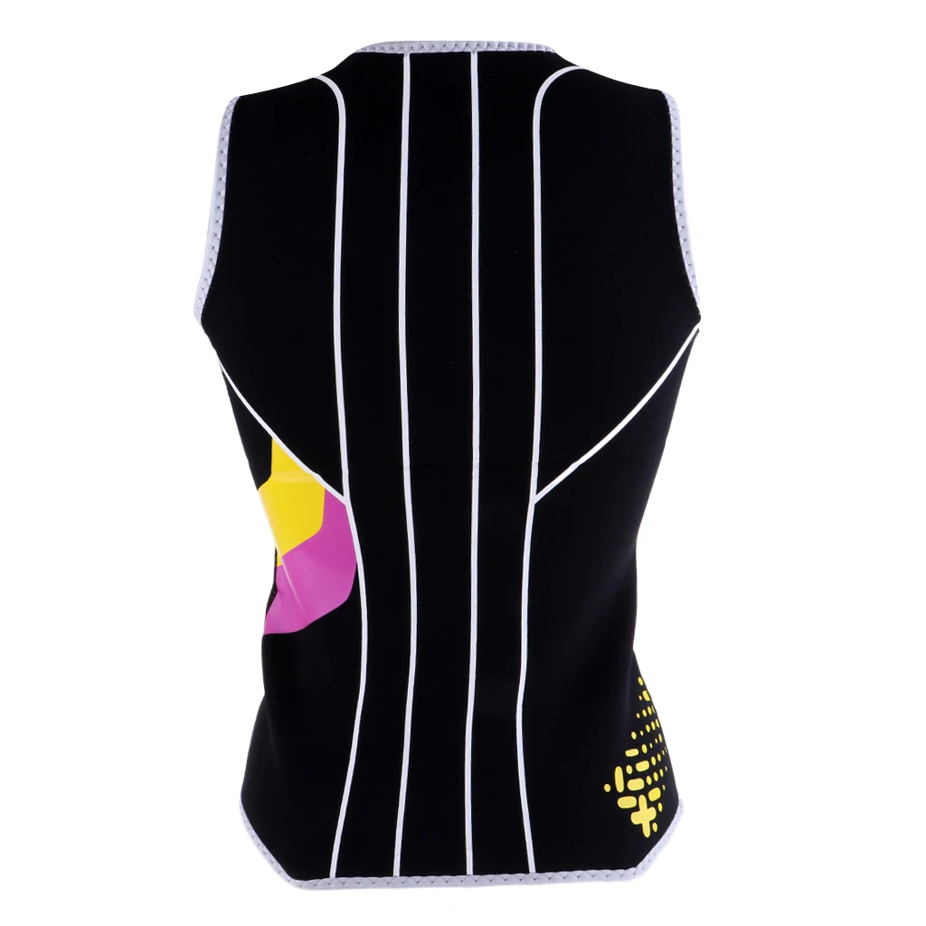 Women's Wetsuits Top Premium Neoprene 3mm Zipper Wetsuit Vest for Surf Windsurf Kitesurfing Diving Swimsuit Swimwear