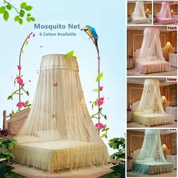 6 Colors Home Mosquito Nets Fashion Bed Canopy Ceiling-Mounted Bed Mosquito Nets ( Suit for 1.2-1.8m Beds)
6 Colors Home Mosquito Nets Fashion Bed Canopy Ceiling-Mounted Bed Mosquito Nets ( Suit for 1.2-1.8m Beds)