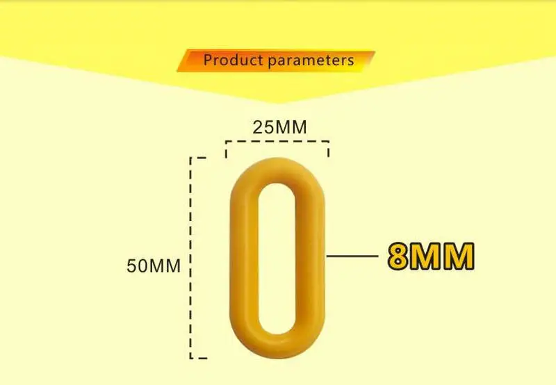 Plastic Warning Chain Road Warning Block Barrier Plastic Chain For Traffic Crowd Parking Control Dock Plastic Chain (8)