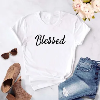 Simple Style Women Clothes Blessed Letters Print White Tumblr T Shirt Graphic Tees Women Hip Hop T Shirts Plus Size
Simple Style Women Clothes Blessed Letters Print White Tumblr T Shirt Graphic Tees Women Hip Hop T Shirts Plus Size
