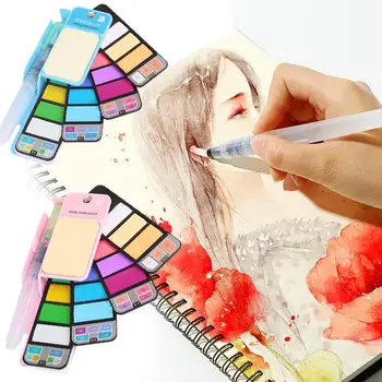 Pigment Paints Set Professional Permanent 18colors with Waterbrush Graffiti Student Solid Color Set Crafts Colors
Pigment Paints Set Professional Permanent 18colors with Waterbrush Graffiti Student Solid Color Set Crafts Colors