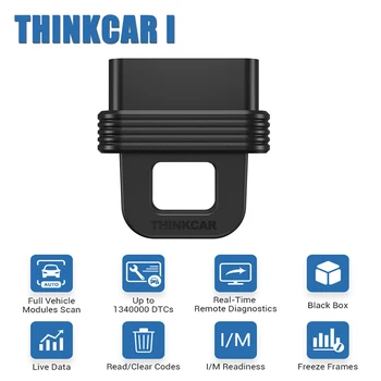 THINKCAR 1 Bluetooth Scan Tool Full-Systems Diagnostic Remote Diagnostic Black Box Data Record OBD2 Scanner for iOS/Android
THINKCAR 1 Bluetooth Scan Tool Full-Systems Diagnostic Remote Diagnostic Black Box Data Record OBD2 Scanner for iOS/Android