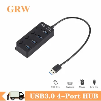 High Speed 4 Ports USB 3.0 Hub USB Hub 3.0 With On/Off Switch USB HUB Station for Mac Book Laptop PC Hot USB 3.0 HUB Splitter
High Speed 4 Ports USB 3.0 Hub USB Hub 3.0 With On/Off Switch USB HUB Station for Mac Book Laptop PC Hot USB 3.0 HUB Splitter