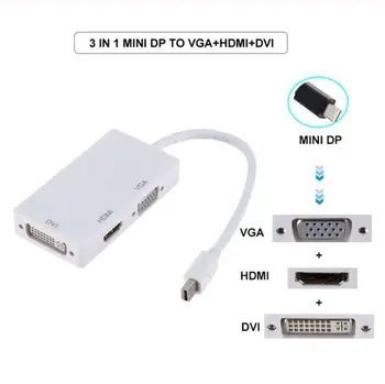 DishyKooker Mini Adapter DP TO HDMI VGA DVI Three-in-one 4k*2k Converter for Notebook
DishyKooker Mini Adapter DP TO HDMI VGA DVI Three-in-one 4k*2k Converter for Notebook