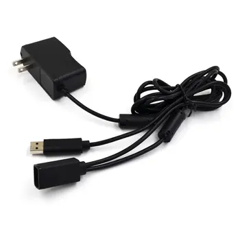 

Black AC 100V-240V Power Supply EU Plug Adapter USB Charging Charger for Microsoft for Xbox 360 XBOX360 Kinect Sensor. ONLENY