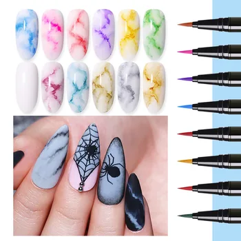 1pcs Nail art ink pen watercolor nail polish pen fountain pen nail blossoming marble ink gel pen
1pcs Nail art ink pen watercolor nail polish pen fountain pen nail blossoming marble ink gel pen