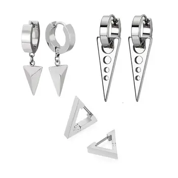 3 Pair/set Fashion Triangle Stainless Steel Personality Earrings Stud Set Punk Street Style Men Women Earring
3 Pair/set Fashion Triangle Stainless Steel Personality Earrings Stud Set Punk Street Style Men Women Earring