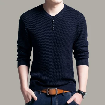 2020 Autumn New Men's Sexy V-Neck Sweaters Pullover Male Solid Color Slim Fit Black Red Sweater Tops Knitted Pullovers
2020 Autumn New Men's Sexy V-Neck Sweaters Pullover Male Solid Color Slim Fit Black Red Sweater Tops Knitted Pullovers