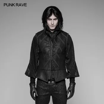 PUNKRAVE Men's Victoria Retro Court Vest Gothic Palace Style Printing Formal Party Wedding Prom Waistcoat Coat
PUNKRAVE Men's Victoria Retro Court Vest Gothic Palace Style Printing Formal Party Wedding Prom Waistcoat Coat