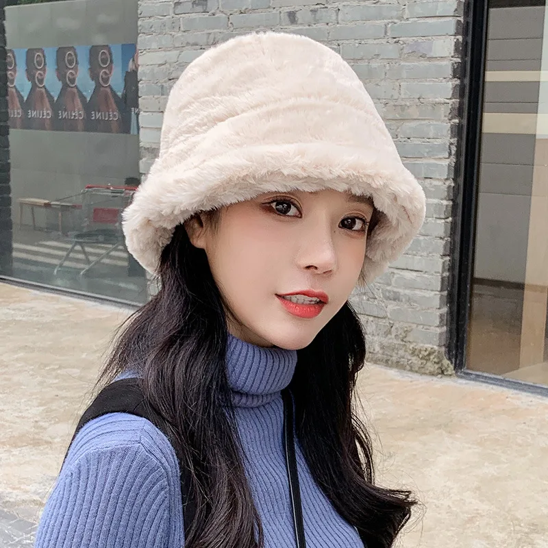 Lambswool Hat Female Autumn and Winter Korean Version of The Tide Wild Plush Basin Hat Wind Outdoor Cold-proof Cute Face Cap
Lambswool Hat Female Autumn and Winter Korean Version of The Tide Wild Plush Basin Hat Wind Outdoor Cold-proof Cute Face Cap