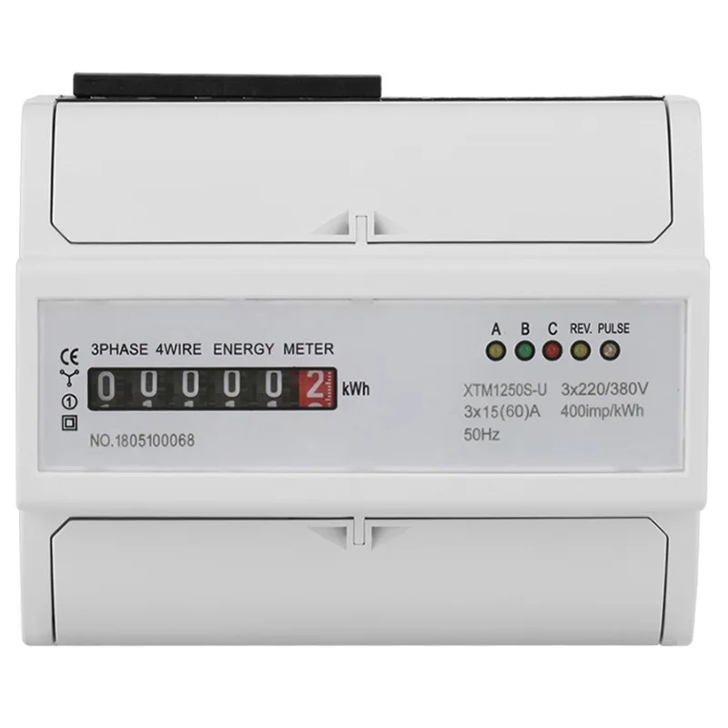 1 Pcs Kwh Meter 3 X 220V/380V Digital 3-Phase 4 Wire 7P Din-Rail Electric Meter Electronic Kwh Meter
1 Pcs Kwh Meter 3 X 220V/380V Digital 3-Phase 4 Wire 7P Din-Rail Electric Meter Electronic Kwh Meter