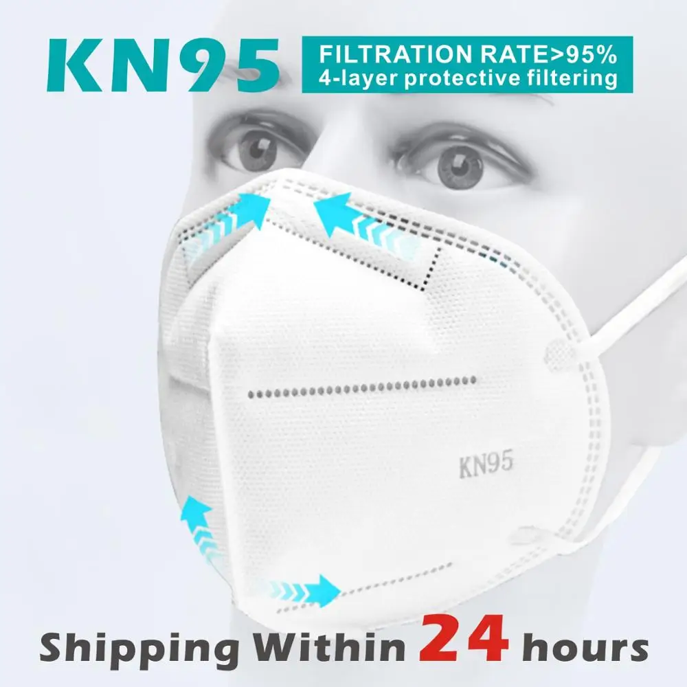Fast Delivery KN95 Dustproof Anti-fog&Breathable Face Masks N95 Mask 95% Filtration Features as KF94 FFP2
Fast Delivery KN95 Dustproof Anti-fog&Breathable Face Masks N95 Mask 95% Filtration Features as KF94 FFP2