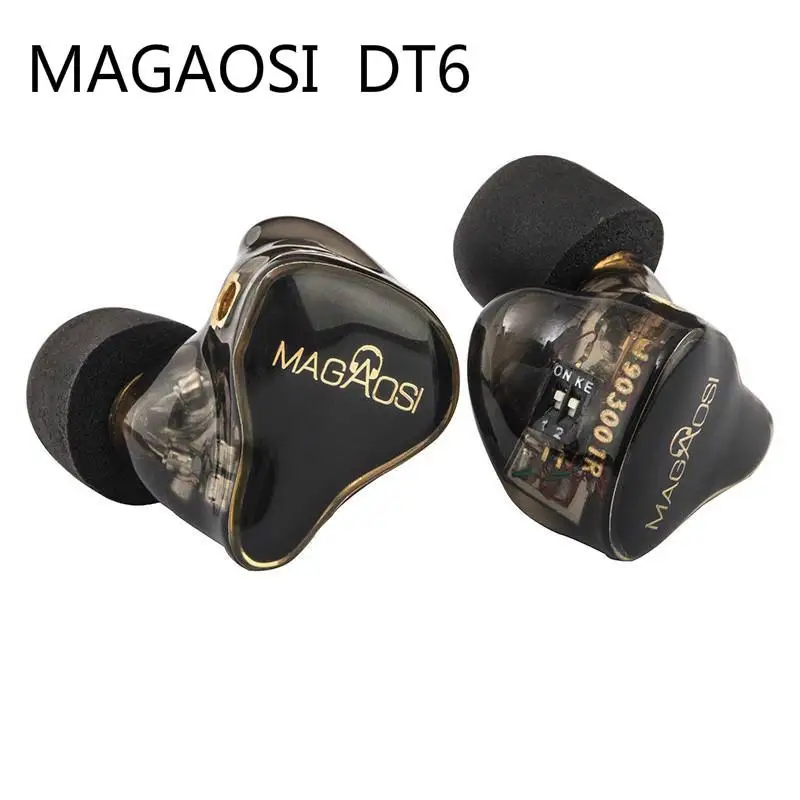 

Magaosi DT6 6BA 6 Balanced Armature 4 Tune 3D Hifi Music Monitor DJ Studio MMCX Earphone Audiophile Earbuds IEM Earphones