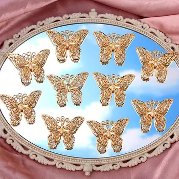 10Pcs Charms Golden Multilayer Hollow Butterfly Insect Pendant Wholesale For Necklace Jewelry Making DIY Handmade Craft Supplies
10Pcs Charms Golden Multilayer Hollow Butterfly Insect Pendant Wholesale For Necklace Jewelry Making DIY Handmade Craft Supplies