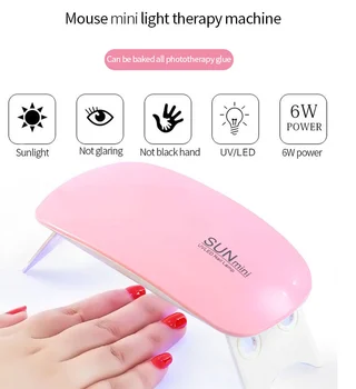 Nail USB mouse mini light therapy machine dryer LED portable nail baking light therapy lamp 6W Portable Gel Based Polish
Nail USB mouse mini light therapy machine dryer LED portable nail baking light therapy lamp 6W Portable Gel Based Polish