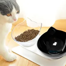 Single/Double Cat Bowl Non-slip Pet Dog Bowls Raised Stand Transparent Food Bowl with Protection Cervical Transparent Cats Bowl
Single/Double Cat Bowl Non-slip Pet Dog Bowls Raised Stand Transparent Food Bowl with Protection Cervical Transparent Cats Bowl