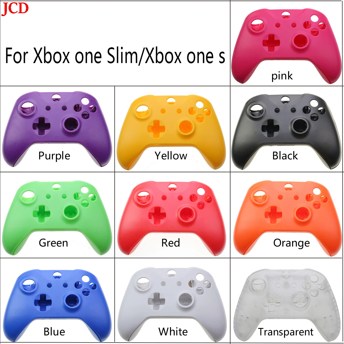 

JCD 1 Pcs Colors Fashion Front Top Handle Housing Shell Faceplate Case Cover For XBox One Slim XBOXONE S Controller