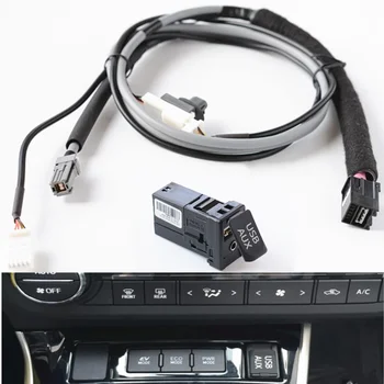 USB AUX Interface Switch 5 Pin Plug Adapter Harness Cable Kit for Toyota Corolla Camry Reiz RAV4 Prius Verso Highlander 
USB AUX Interface Switch 5 Pin Plug Adapter Harness Cable Kit for Toyota Corolla Camry Reiz RAV4 Prius Verso Highlander