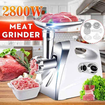 2800W Electric Meat Grinder Stainless Steel Electric Chopper Sausage Maker Household Food Processor Slicer Meat Mincer Sonifer
2800W Electric Meat Grinder Stainless Steel Electric Chopper Sausage Maker Household Food Processor Slicer Meat Mincer Sonifer