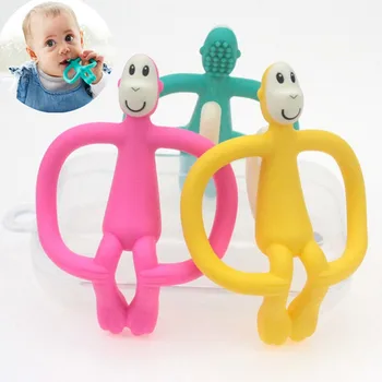 Soft Silicone Cartoon Monkey Shape Baby TeetherToddler Molar Teeth Pain Relief Tool Kids Teether Educational Toy Baby Shower
Soft Silicone Cartoon Monkey Shape Baby TeetherToddler Molar Teeth Pain Relief Tool Kids Teether Educational Toy Baby Shower