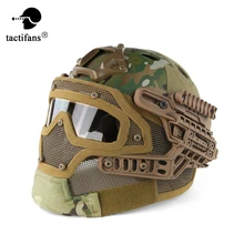 Full Face Tactical Helmet Airsoft PJ Type Fast Safety Protective PC Lens Steel Mesh G4 System Combat Wargame Paintball Accessory
Full Face Tactical Helmet Airsoft PJ Type Fast Safety Protective PC Lens Steel Mesh G4 System Combat Wargame Paintball Accessory