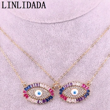 6Pcs Gold Filled Fashion Colorful Zirconia Jewelry Rainbow CZ Micro Pave Eye Delicate Pendant Necklaces
6Pcs Gold Filled Fashion Colorful Zirconia Jewelry Rainbow CZ Micro Pave Eye Delicate Pendant Necklaces