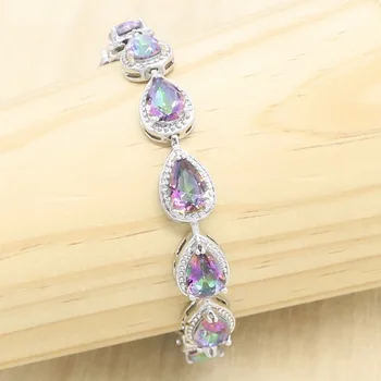 Water Drop Silver Color Bracelet Extended for women 3 Colors Zircon Gift Jewelry
Water Drop Silver Color Bracelet Extended for women 3 Colors Zircon Gift Jewelry