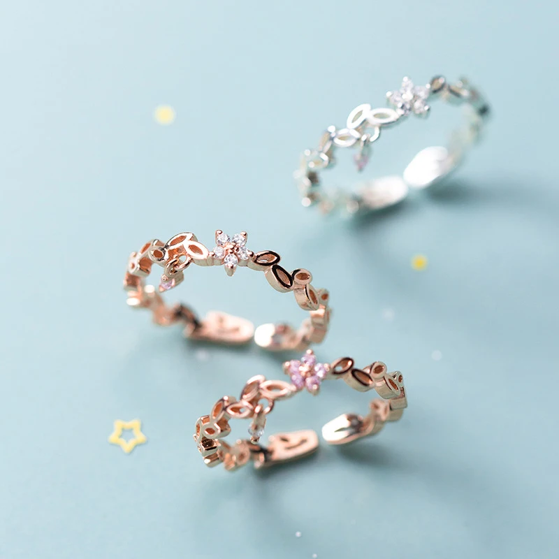 Modian Fashion 925 Strling Sliver Radiant Zircon Flower Leaves Stackable Ring for Women Open Adjustable Finger Ring Fine Jewelry
Modian Fashion 925 Strling Sliver Radiant Zircon Flower Leaves Stackable Ring for Women Open Adjustable Finger Ring Fine Jewelry