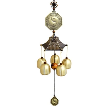 New Pure Copper Feng Shui Wind Chime Wind and Bell Big 5 Bell Bells Wind Chimes Outdoor Hanging Decoration Craft Gift
New Pure Copper Feng Shui Wind Chime Wind and Bell Big 5 Bell Bells Wind Chimes Outdoor Hanging Decoration Craft Gift