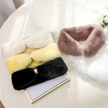Autumn Winter Models Of Imitation Rex Rabbit Fur Automatic Buckle Plush Scarf Keep Warm Students All-match Solid Color Bib C57
Autumn Winter Models Of Imitation Rex Rabbit Fur Automatic Buckle Plush Scarf Keep Warm Students All-match Solid Color Bib C57