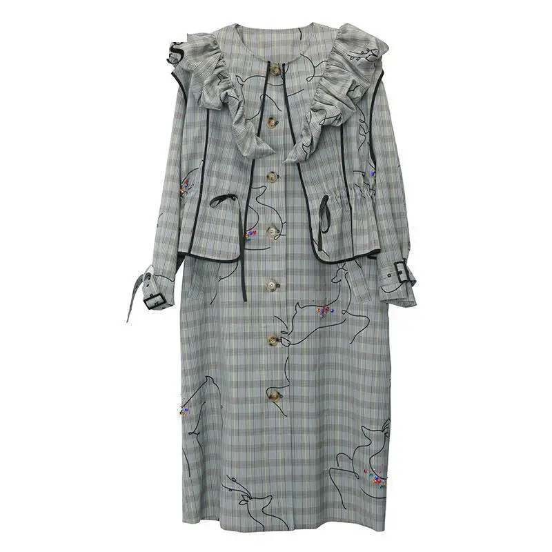 Z-ZOUX Women Trench Coat Plaid Long Sleeve Women Windbreaker Nine Color Deer Women Long Trench Loose Overcoat Autumn Winter 2019
Z-ZOUX Women Trench Coat Plaid Long Sleeve Women Windbreaker Nine Color Deer Women Long Trench Loose Overcoat Autumn Winter 2019