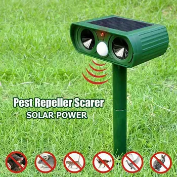 Garden solar ultrasonic animal repeller electronic outdoor cat and dog motion sensor repeller animal repeller
Garden solar ultrasonic animal repeller electronic outdoor cat and dog motion sensor repeller animal repeller