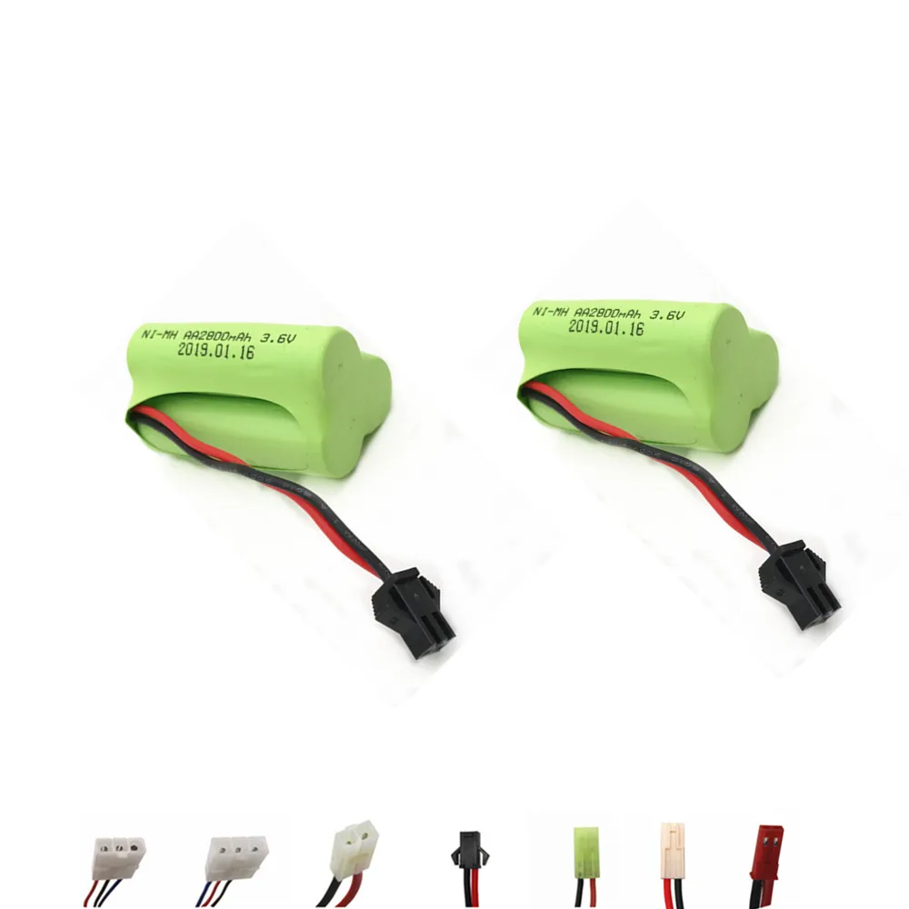 

3.6v 2800mAh NiMH Battery For Rc toys Cars Tanks Trains RC Robots Guns Ni-MH AA 2400mah 3.6v Rechargeable Battery For RC boat