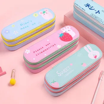 Cute Cartoon Double Layer Pencil Case Pouch Kawaii Pen Organizer Bag Container Stationery Storage Box Student School Supplies 
Cute Cartoon Double Layer Pencil Case Pouch Kawaii Pen Organizer Bag Container Stationery Storage Box Student School Supplies