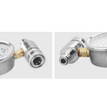 3/8\" Stainless Steel High-Pressure Washer Gauge 6000 PSI Replacement Quick Plug.
3/8\" Stainless Steel High-Pressure Washer Gauge 6000 PSI Replacement Quick Plug.