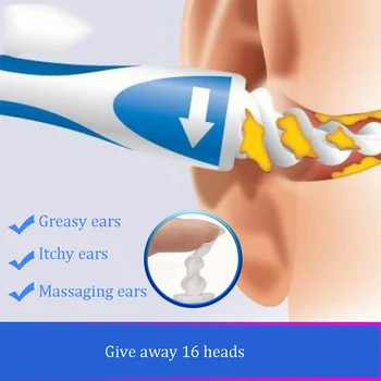 16 Sponge Heads Spiral Pick Ears Machine Rotation Type Children Ear Cleaning Creative Ear Pick Spoon Ear Care Smart swab
16 Sponge Heads Spiral Pick Ears Machine Rotation Type Children Ear Cleaning Creative Ear Pick Spoon Ear Care Smart swab
