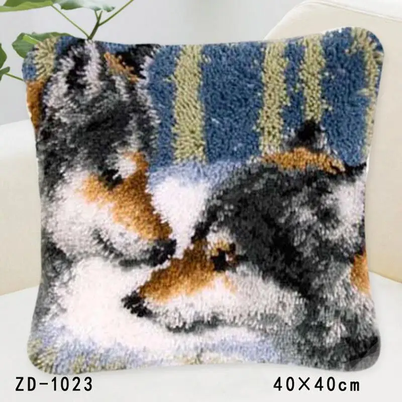 Animals Pillowcase Latch Hook Rug Kits Needlework Embroidery Pillow Wolf Handwerken Knooppakket Tapestry Canvas Cushion Kit
Animals Pillowcase Latch Hook Rug Kits Needlework Embroidery Pillow Wolf Handwerken Knooppakket Tapestry Canvas Cushion Kit