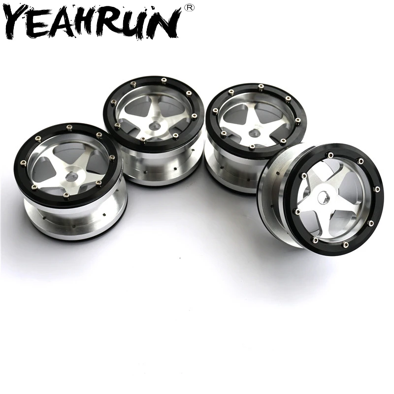 YEAHRUN Aluminium 2.2'' Beadlock Wheel Rims Set 40mm Width for 1/10 RC Axial Wraith 90018 TRX4
YEAHRUN Aluminium 2.2'' Beadlock Wheel Rims Set 40mm Width for 1/10 RC Axial Wraith 90018 TRX4