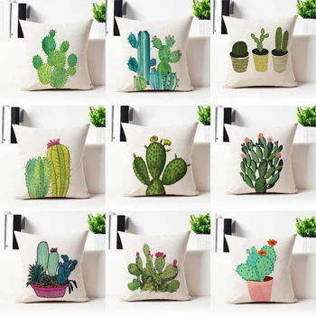 Cactus Succulent cushion cover 45x45cm Polyester Decorative Pillowcase For Sofa Throw Pillow Covers Decorative For Home almofada
Cactus Succulent cushion cover 45x45cm Polyester Decorative Pillowcase For Sofa Throw Pillow Covers Decorative For Home almofada