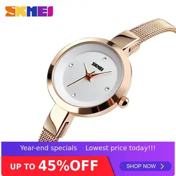 SKMEI 1390 Vogue Laides Quartz Wrist Watches Montre Femme Stainless Steel Band Rose Gold Silver Relogio Feminino 30m Waterproof
SKMEI 1390 Vogue Laides Quartz Wrist Watches Montre Femme Stainless Steel Band Rose Gold Silver Relogio Feminino 30m Waterproof