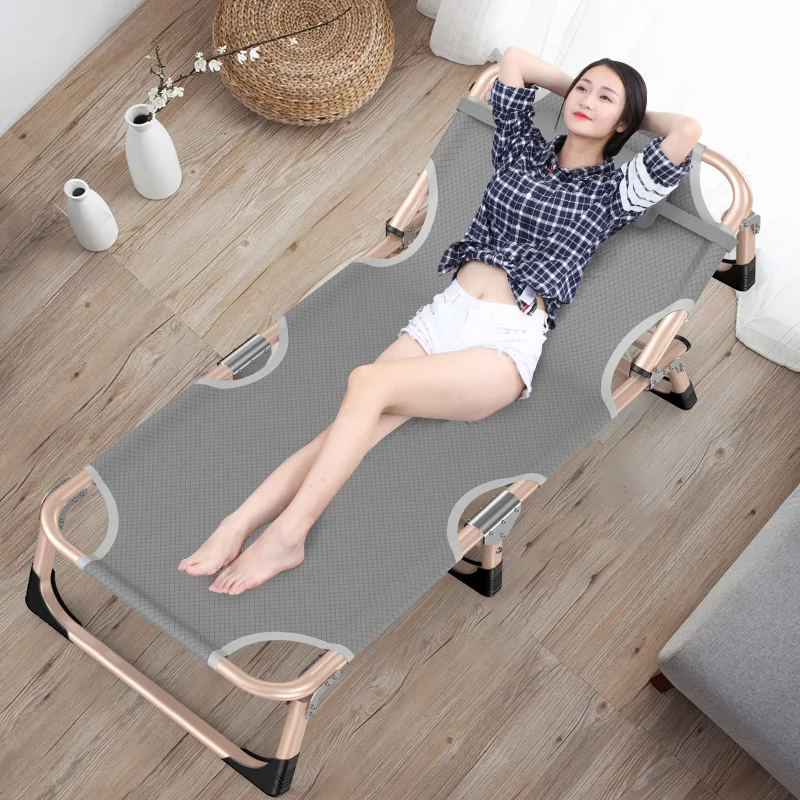 Folding Sheets People Home Lunch Bed Simple Recliner Office Multi-function Portable Nap Camp Bed
Folding Sheets People Home Lunch Bed Simple Recliner Office Multi-function Portable Nap Camp Bed