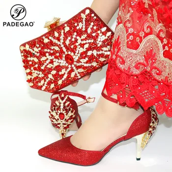 Hot Selling African Design Italian Women Shoes and Bag Set Nigerian Ladies Matching Shoes and Bag Comfortable Heels in Red
Hot Selling African Design Italian Women Shoes and Bag Set Nigerian Ladies Matching Shoes and Bag Comfortable Heels in Red